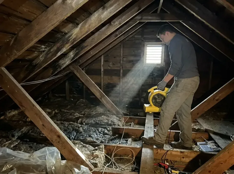 attic-water-damage-drying-proc-007 — frequently asked questions, Emergency Water Extraction & 24/7 Flood Response in Picnic…